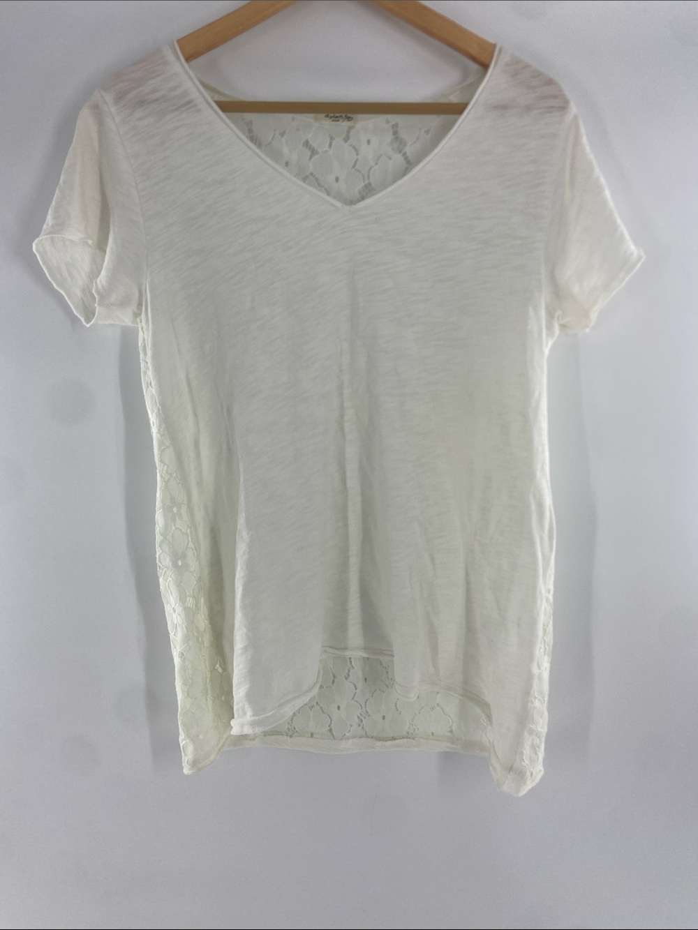 Dylan White Short Sleeve Tee Size S Gently Used